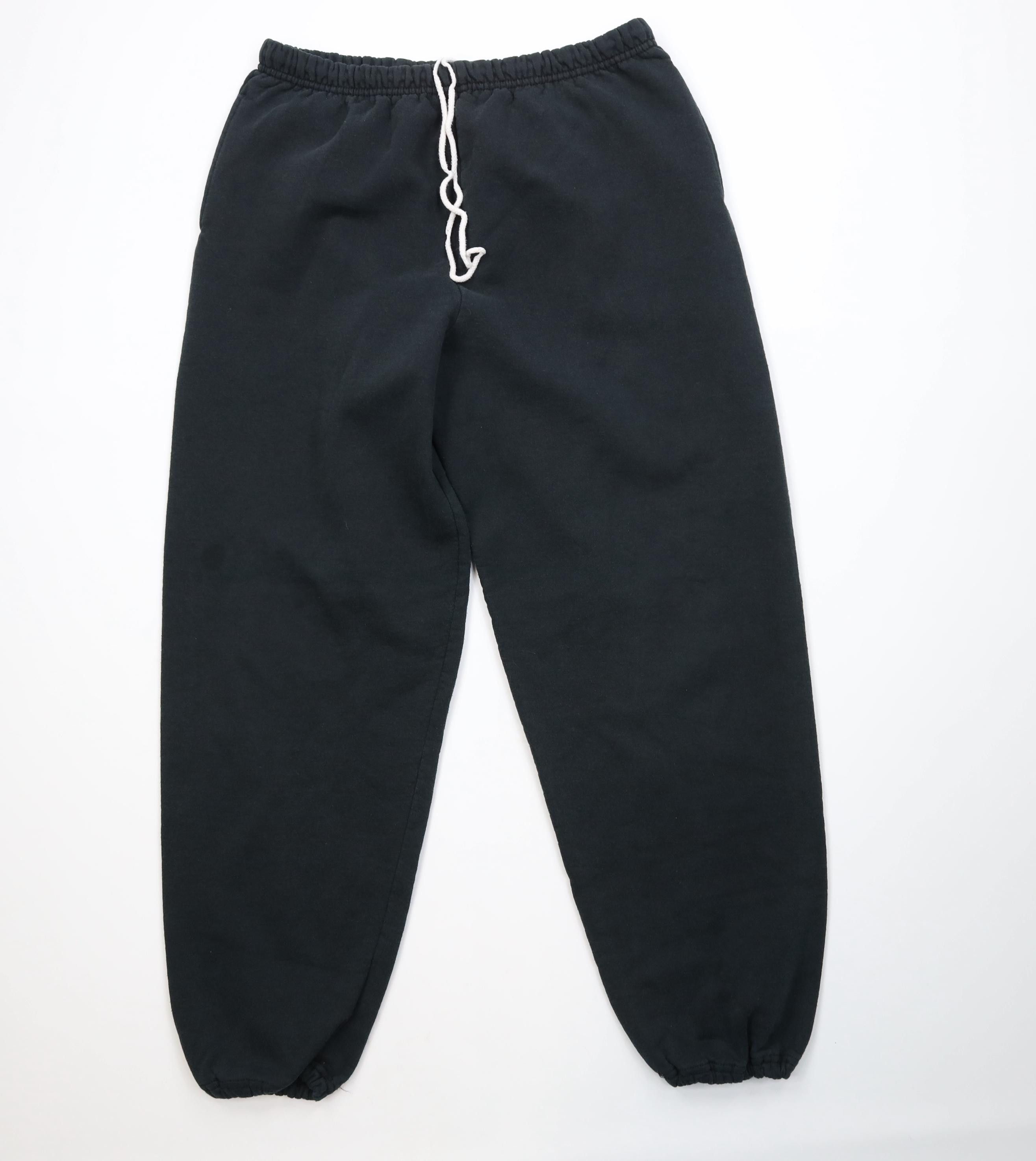 Vintage Vintage 90s Y2K Streetwear Sweatpants Joggers Pants Black Size US 38 / EU 54 - 1 Thumbnail