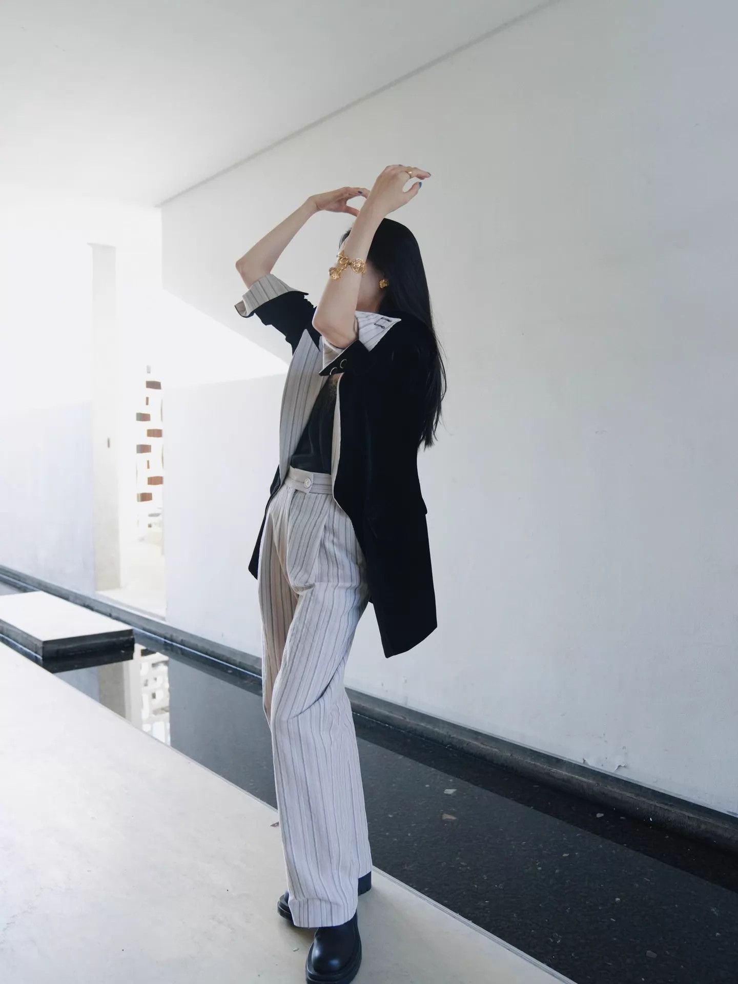 Other Vieuxnew JK Retro Oversize Velvet Blazer Colorblock Size M / US 6-8 / IT 42-44 - 2 Thumbnail
