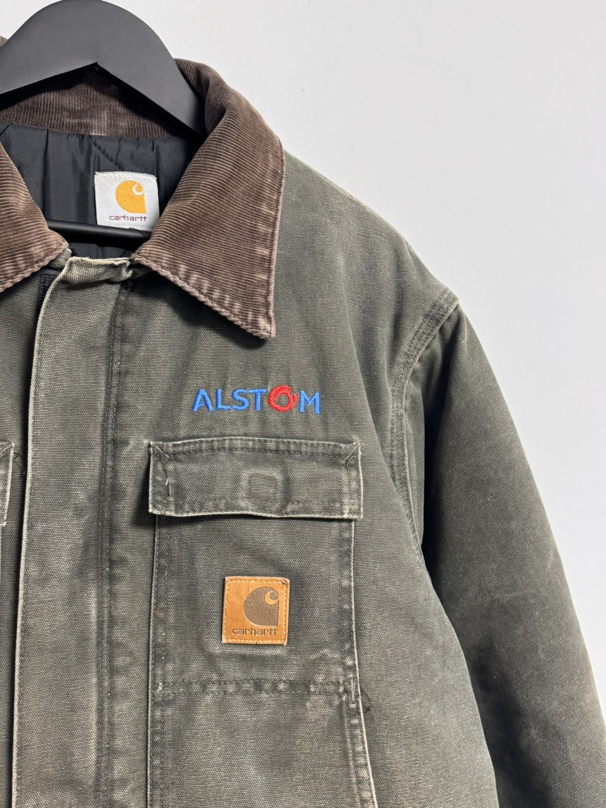 Carhartt 🔥Y2K Vintage Carhartt Chore Jacket Green Distressed Size US XL / EU 56 / 4 - 6 Thumbnail