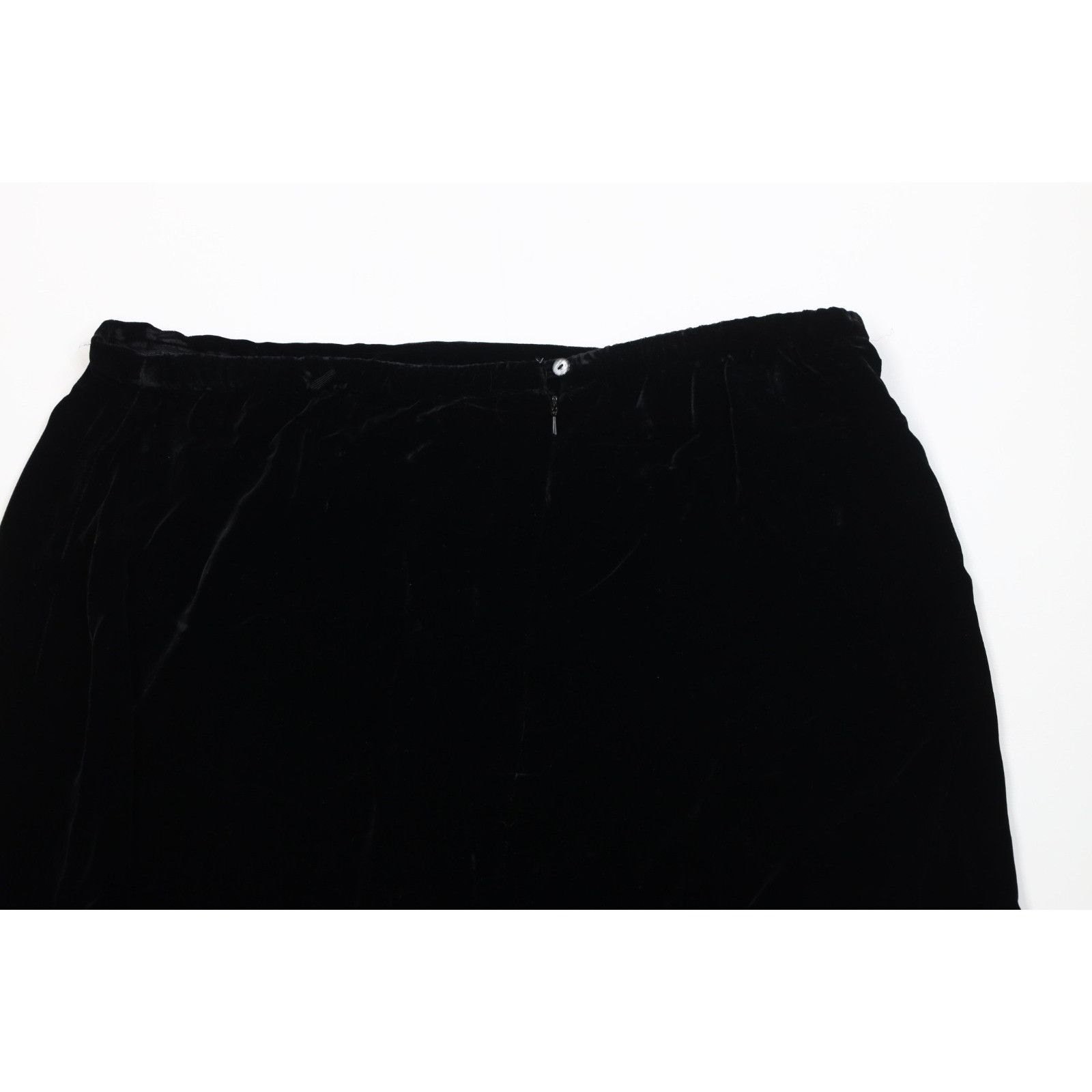 Vintage Vintage 90s Lane Bryant Rayon Gabardine Silk Velour Skirt Size 36" / US 14 / IT 50 - 7 Thumbnail