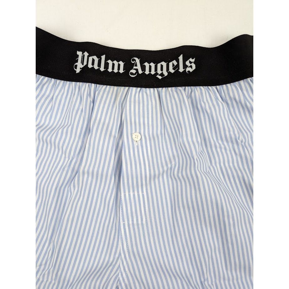 Palm Angels o1rshd1 Size: M/ Classic Logo Striped Boxer Light Blue Size US 32 / EU 48 - 5 Thumbnail