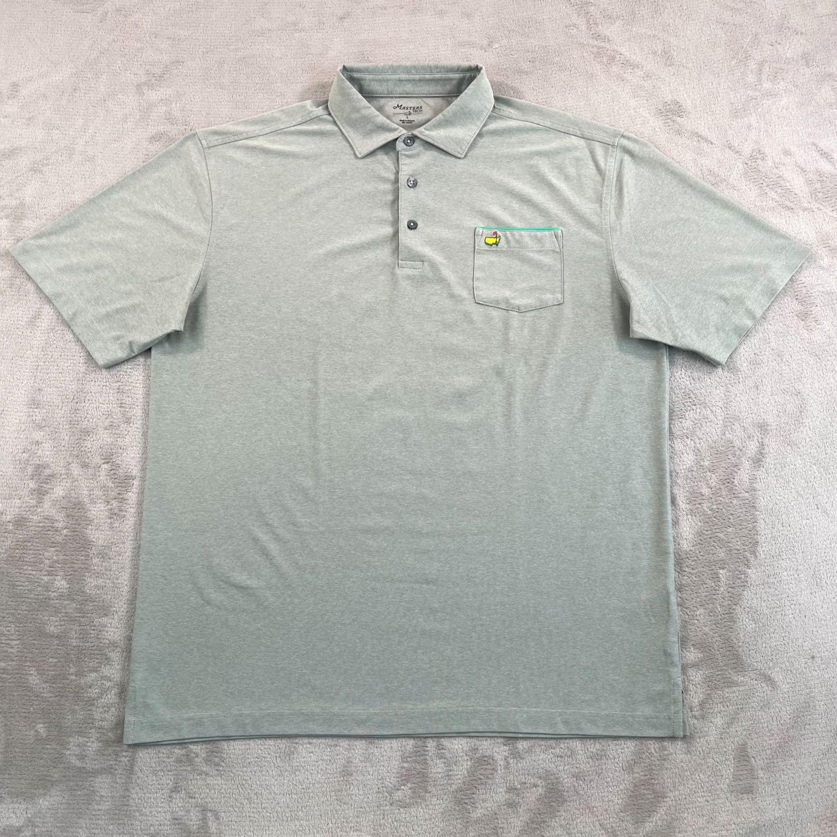Vintage Masters Tech Augusta National Golf Club Polo Shirt Men Large Grey Performance Polo Size US L / EU 52-54 / 3 - 4 Thumbnail