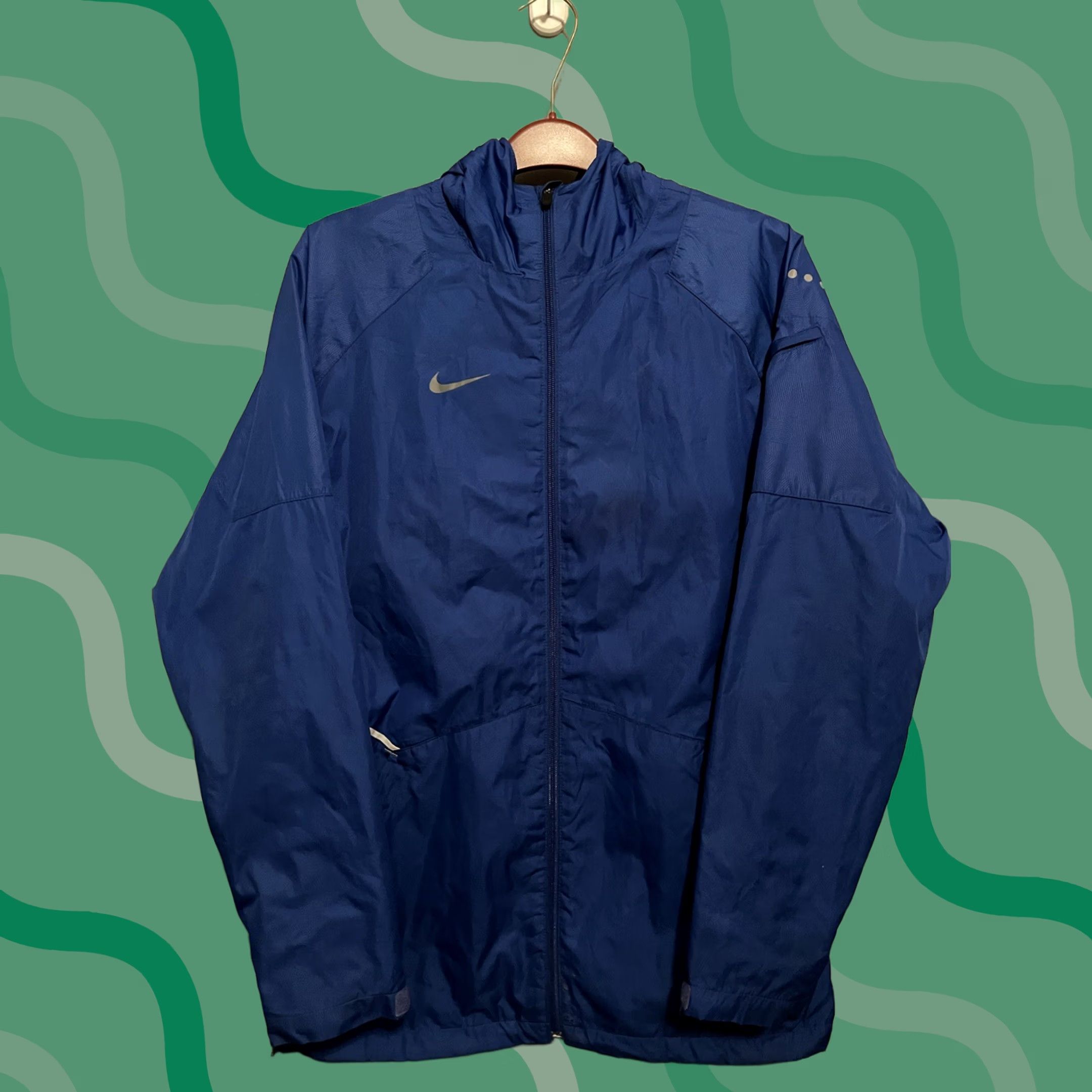 Nike Nike Jacket Mens S Blue Storm Fit Windbreaker Size Full Zip A430 Size US S / EU 44-46 / 1 - 1 Thumbnail