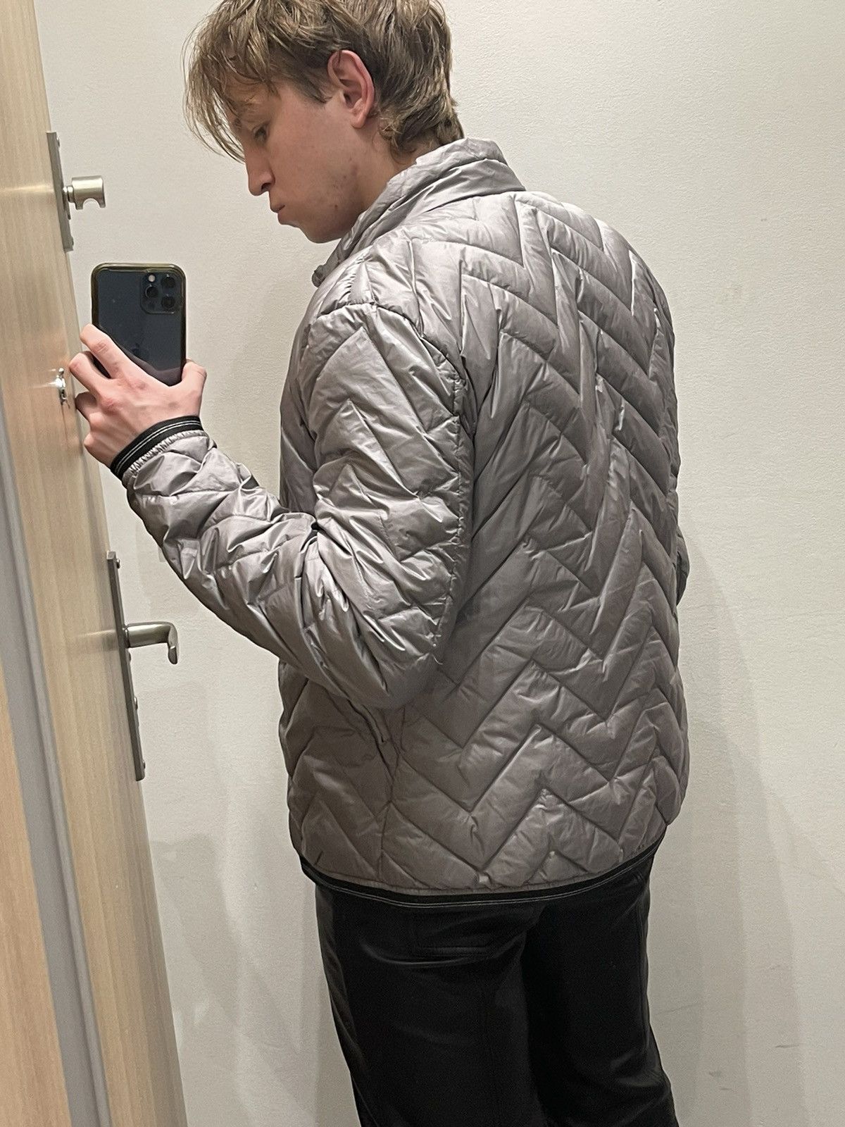 Other Blauer USA Sleeve Logo Quilted Grey Light Puffer Jacket Size US M / EU 48-50 / 2 - 5 Thumbnail