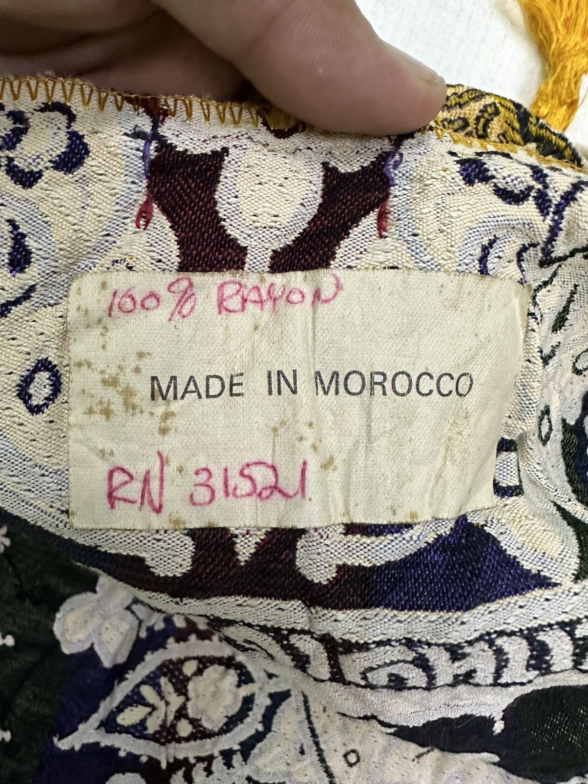 14th Addiction × Other × Vintage Vintage RN31521 Morocco Damask Pattern Rayon Hoodie Size US L / EU 52-54 / 3 - 9 Thumbnail
