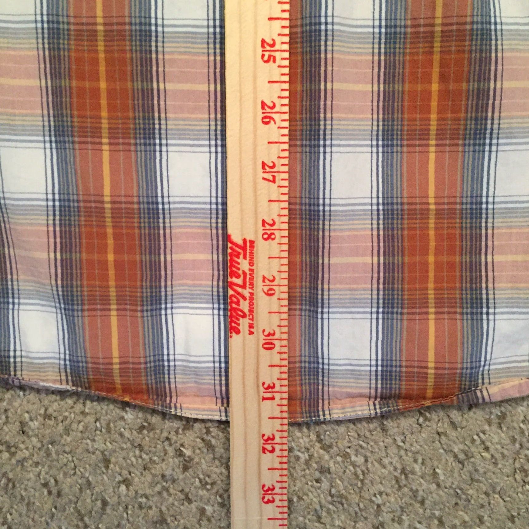 Vintage Ruff Hewn Shirt Mens 2XL Orange Plaid Long Sleeve Button-Up Pockets Size US XXL / EU 58 / 5 - 7 Thumbnail