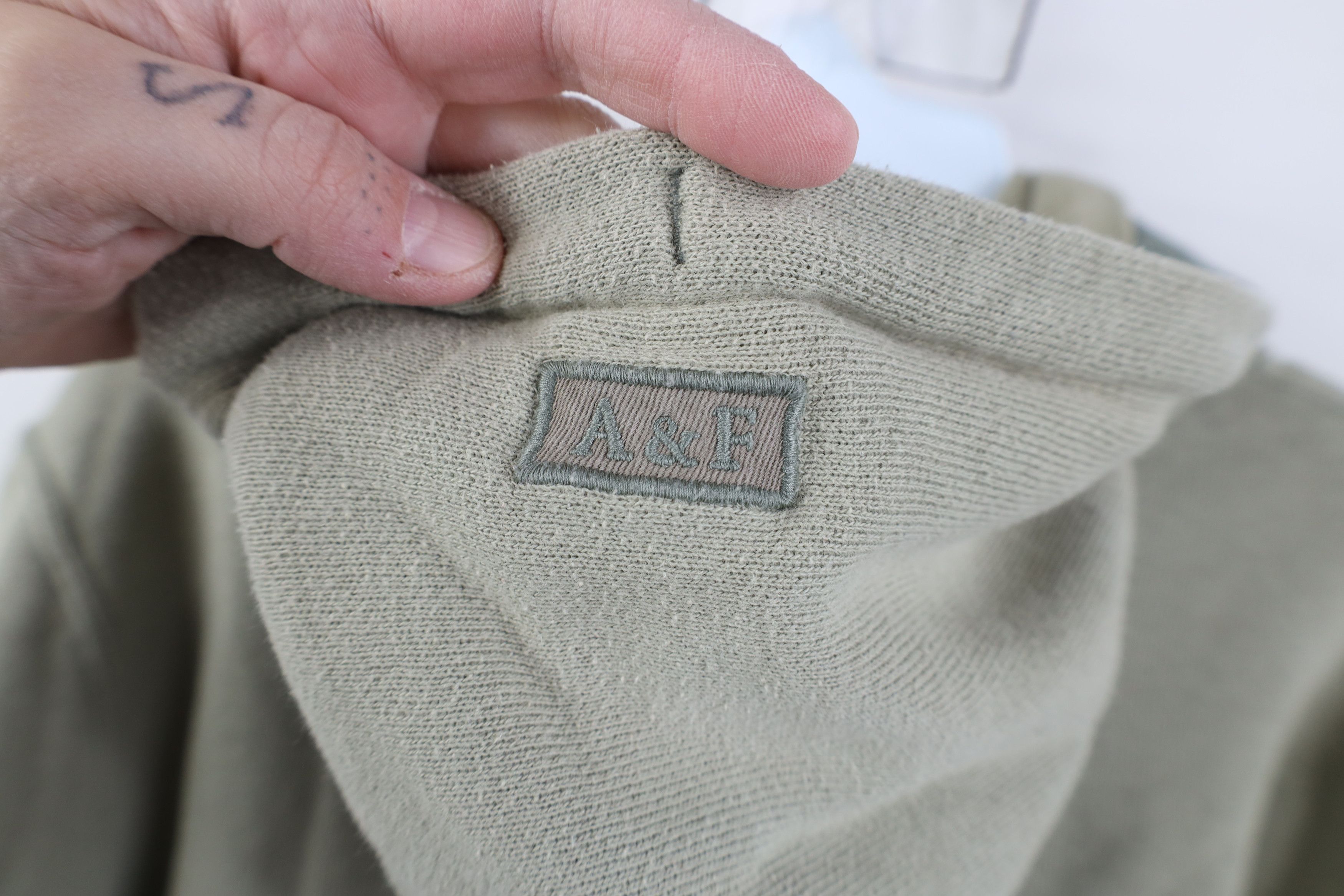 Abercrombie & Fitch Vintage Y2K Abercrombie & Fitch Babydoll Ribbed Knit Hoodie Size S / US 4 / IT 40 - 11 Thumbnail