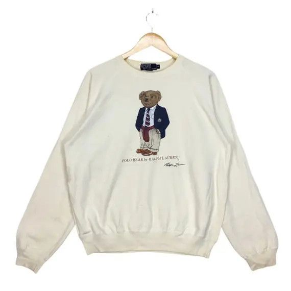 Polo Ralph Lauren Vtg POLO BEAR Ralph Lauren Crewneck Sweatshirt Pullover Size US M / EU 48-50 / 2 - 1 Thumbnail