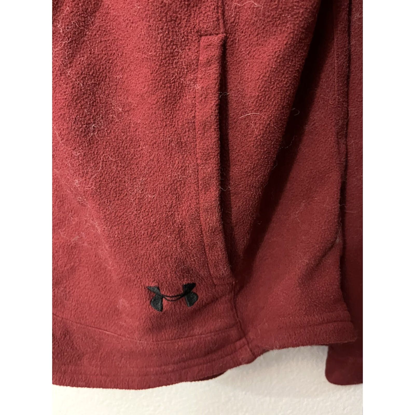 Under Armour Under Armour Women's Jacket Fleece Full Zip Size XL Red Size XL / US 12-14 / IT 48-50 - 3 Thumbnail