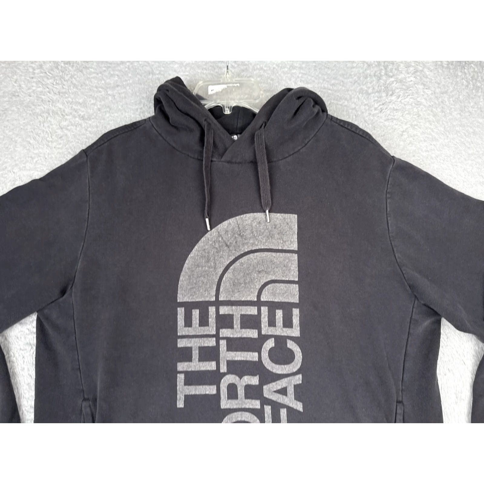 The North Face The North Face Hoodie Mens Large Black Logo Pullover Fleece Sweatshirt Graphic Print Size US L / EU 52-54 / 3 - 4 Thumbnail