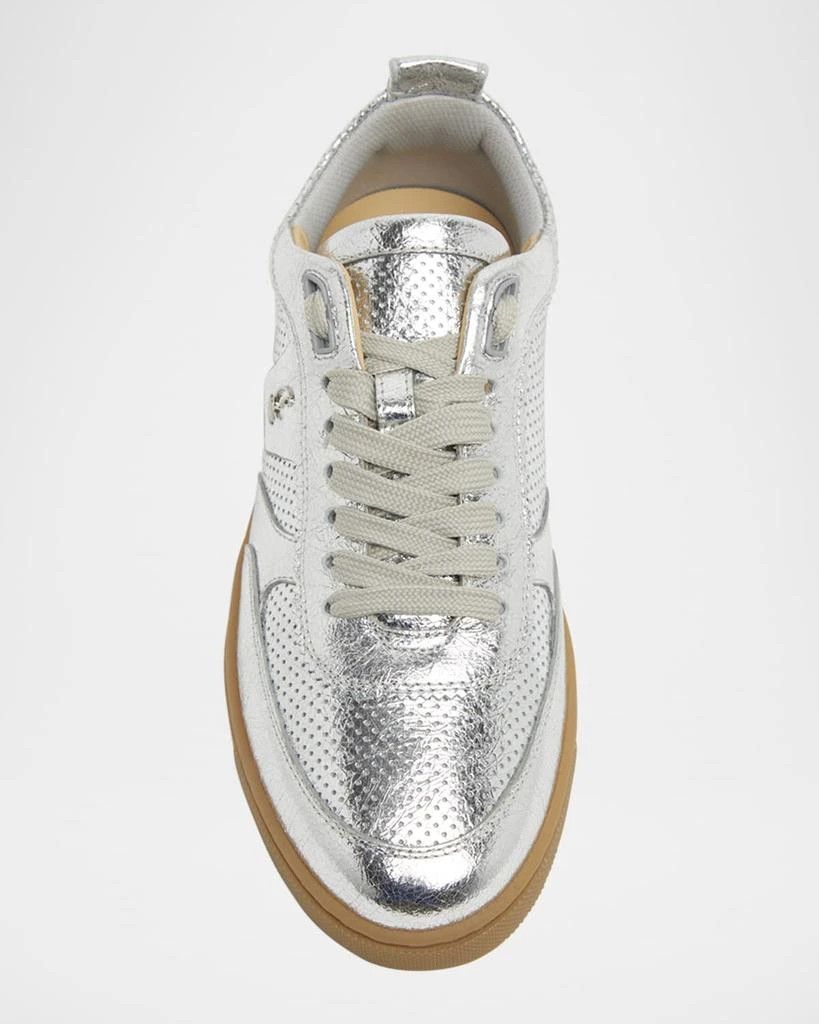 Christian Louboutin os11x0126 Tutti Rui Donna Metallic Sneakers in Silver Size US 9 / EU 42 - 4 Thumbnail