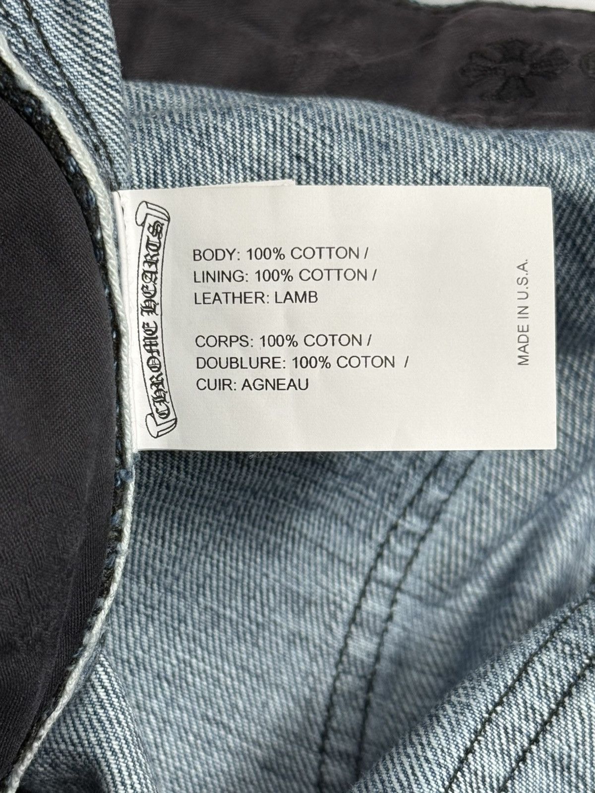 Chrome Hearts Chrome Hearts Black Cross Patch Blue Carpenter Jeans Size US 32 / EU 48 - 17 Thumbnail