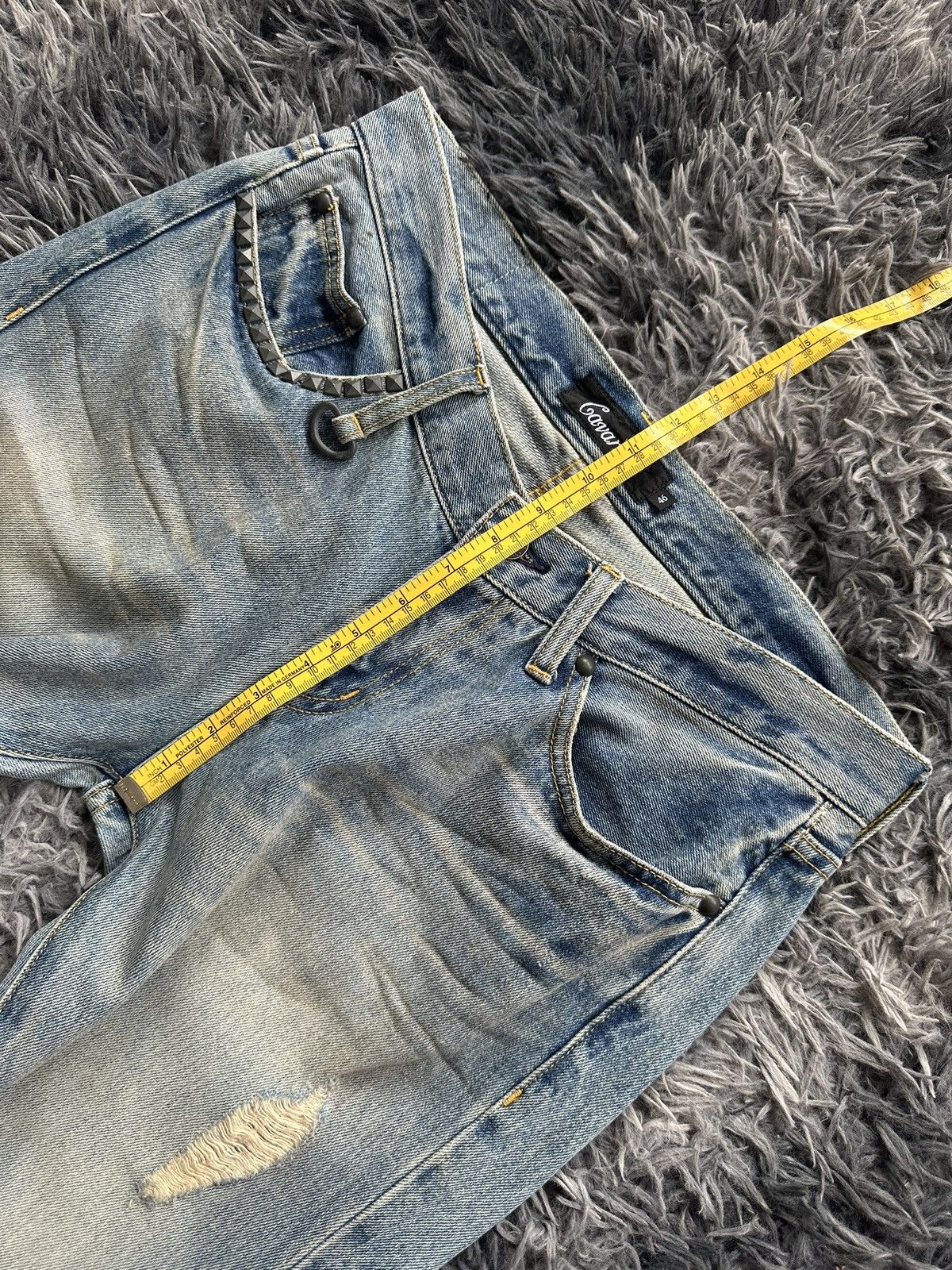 CIVARIZE 00's CavariA vkei distressed washed flared jeans Size US 32 / EU 48 - 14 Thumbnail
