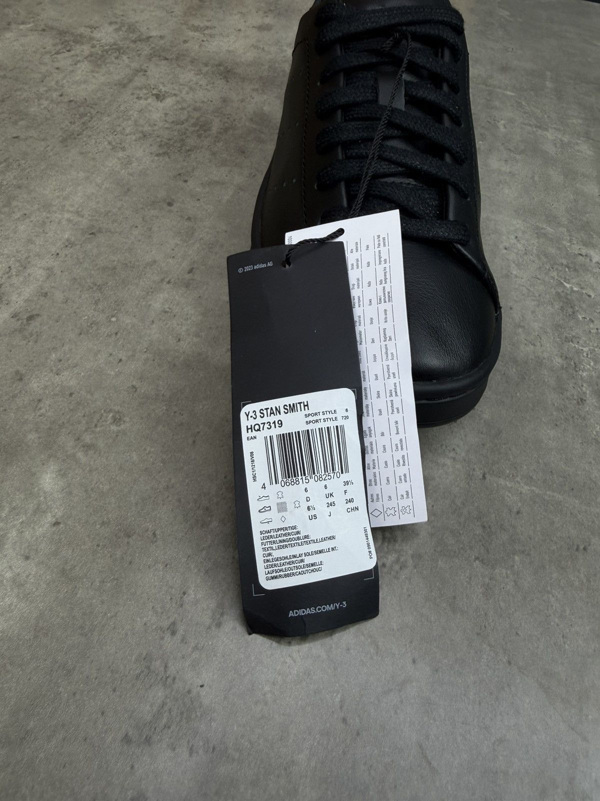 Y-3 Adidas Y-3 Stan Smith Black Size US 6.5 Size US 6.5 / EU 39-40 - 7 Thumbnail