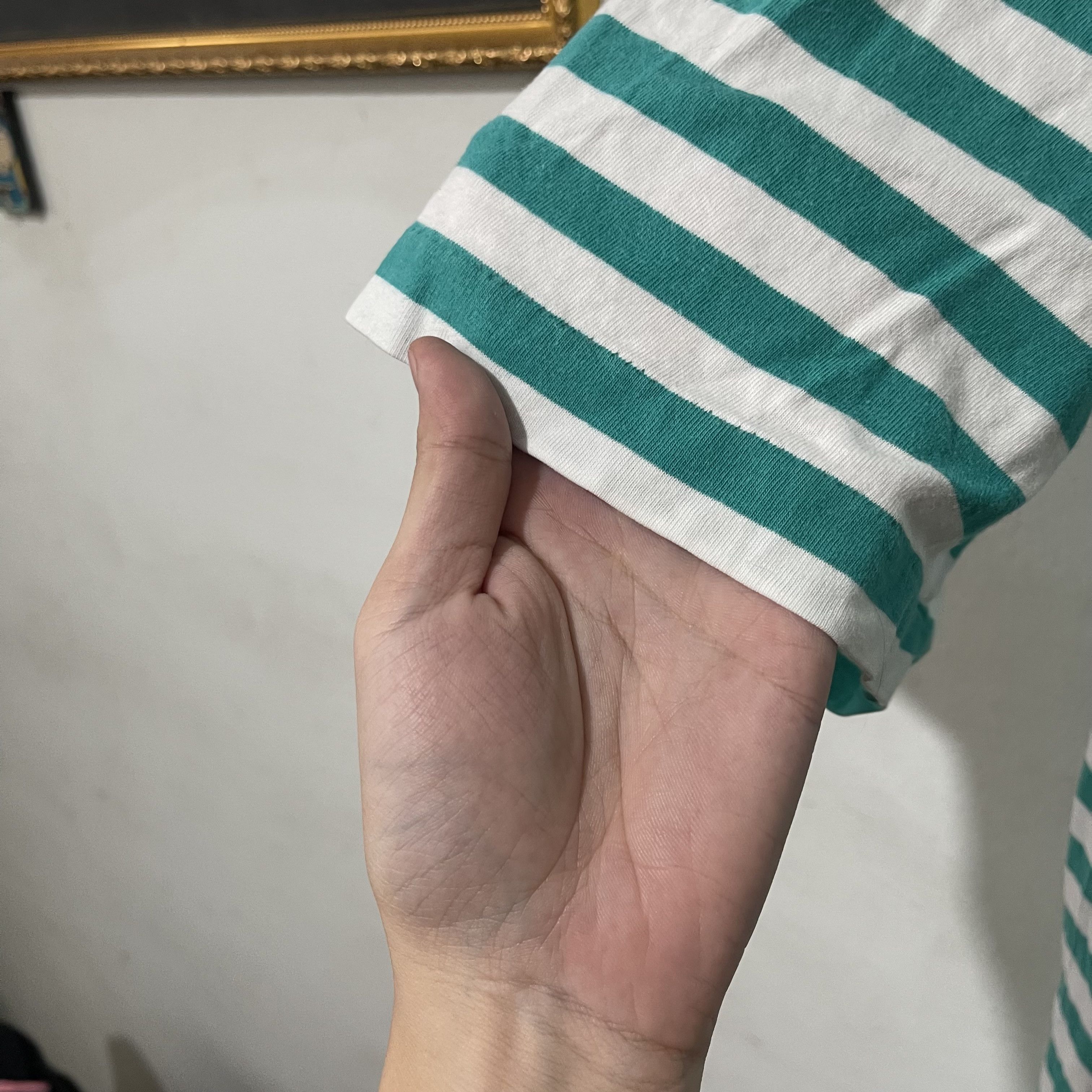 Vintage Vintage 90s Striped Pocket T-Shirt Size US XL / EU 56 / 4 - 6 Thumbnail