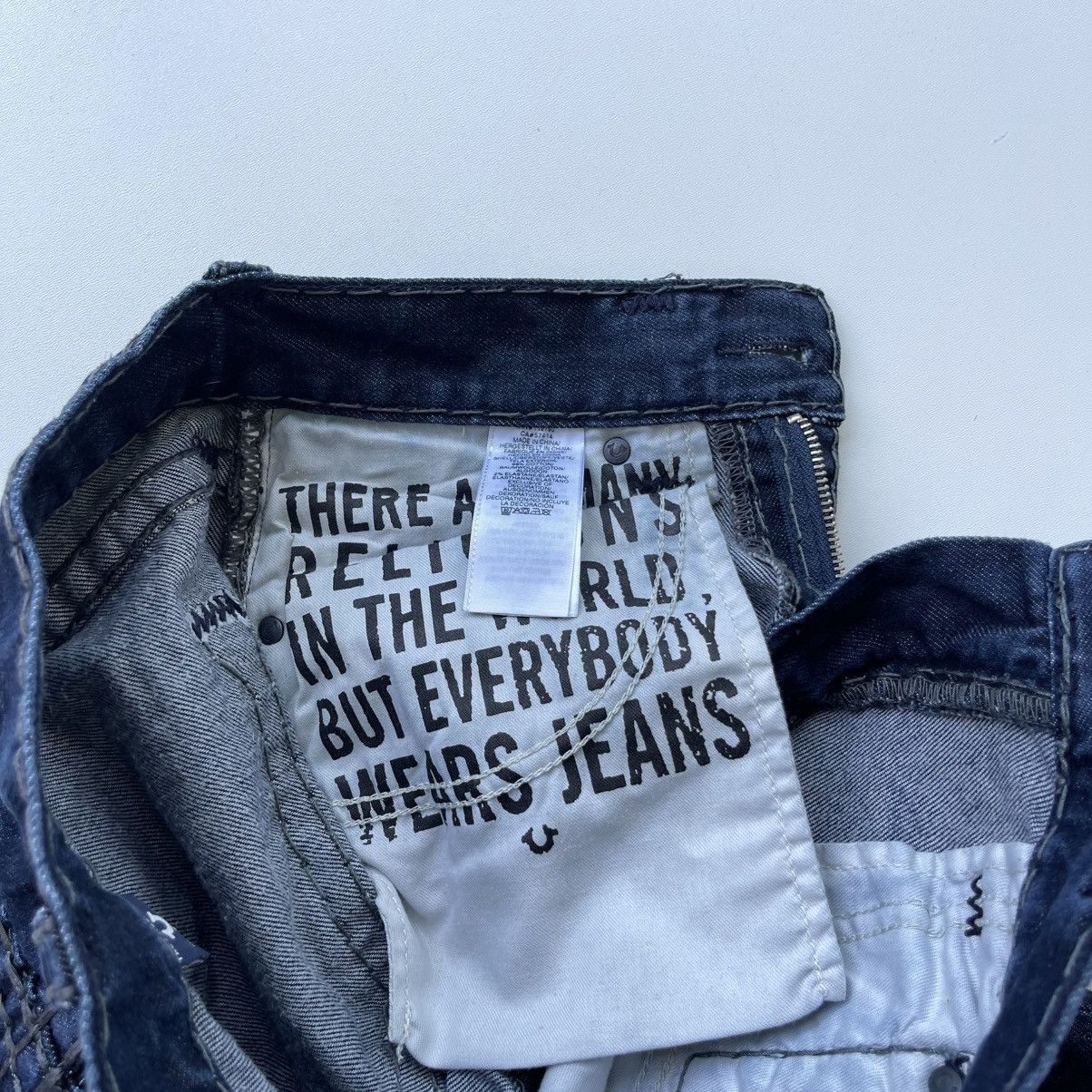 True Religion True Religion Geno No Flap Super T Denim Jeans Navy Size US 30 / EU 46 - 9 Thumbnail