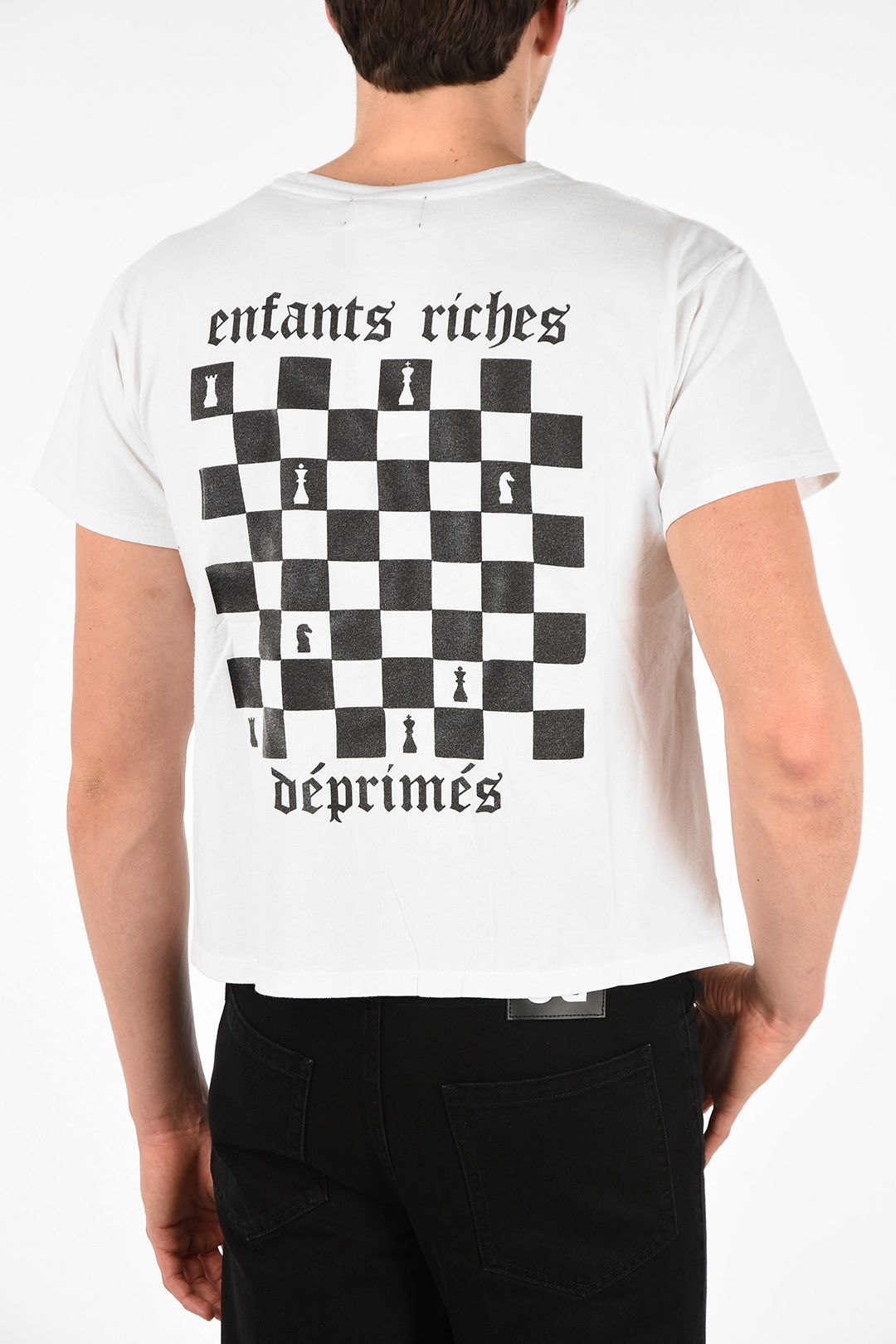 image of Enfants Riches Deprimes Erd Chessboard Shirt in White, Men's (Size Medium)
