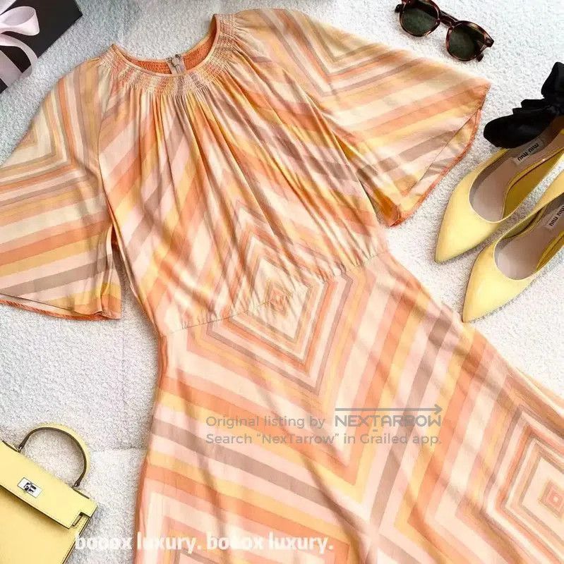 Other Valentino Multicolor Silk Midi Dress . Size XXS / US 00 / IT 34 - 4 Thumbnail