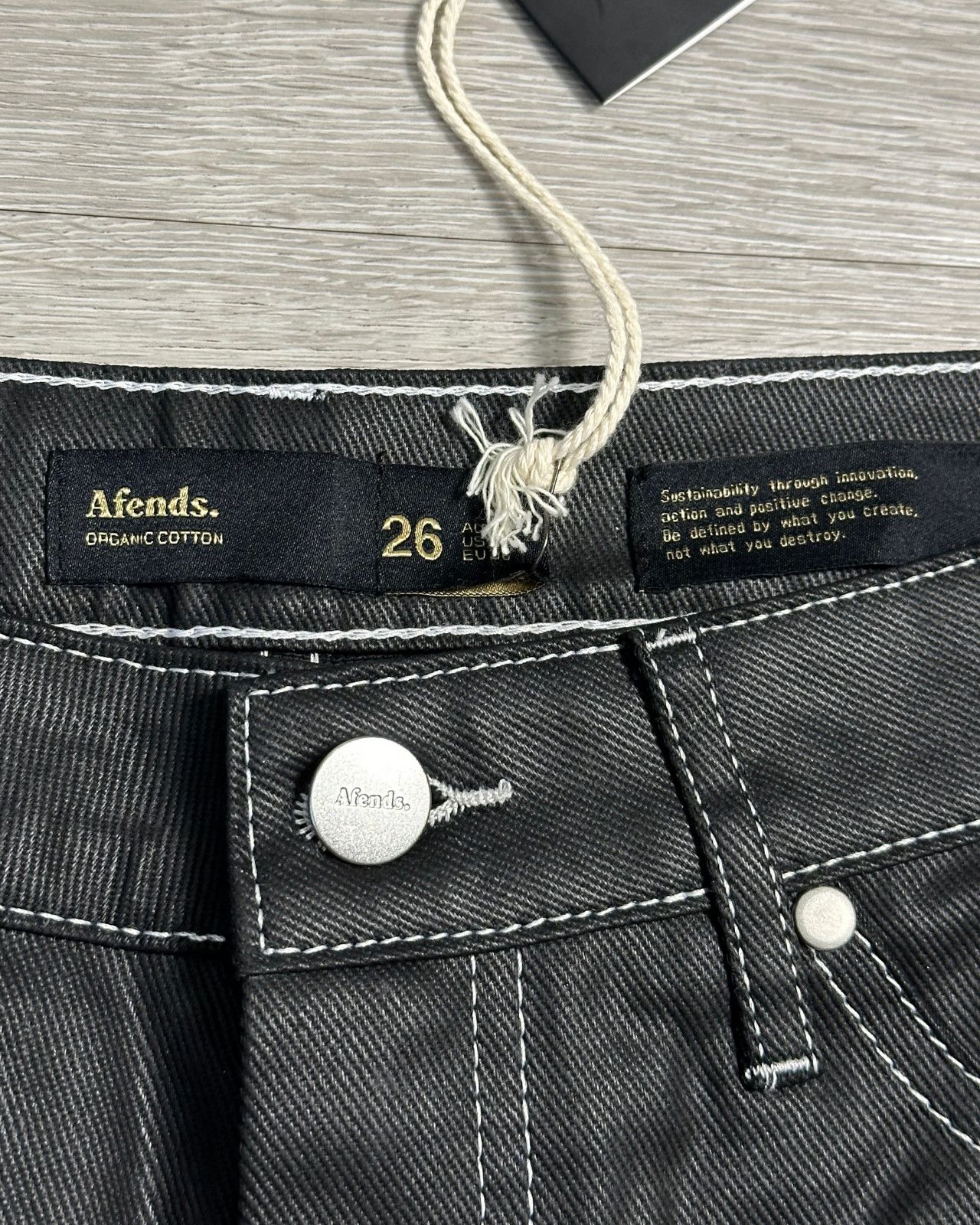 Afends Sample NWT Afends - Shelby - Organic Denim Coated Shorts 26 Size 26" / US 2 / IT 38 - 5 Thumbnail