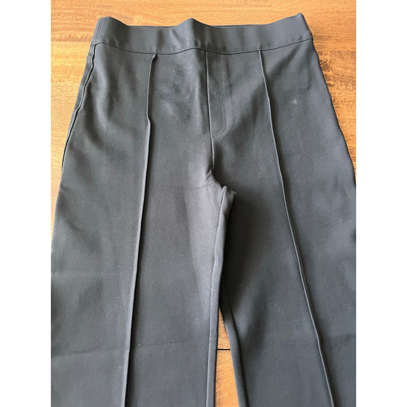 Spanx Spanx High-Rise Wide Leg Black Dress Pants Large Size 30" / US 8 / IT 44 - 8 Thumbnail