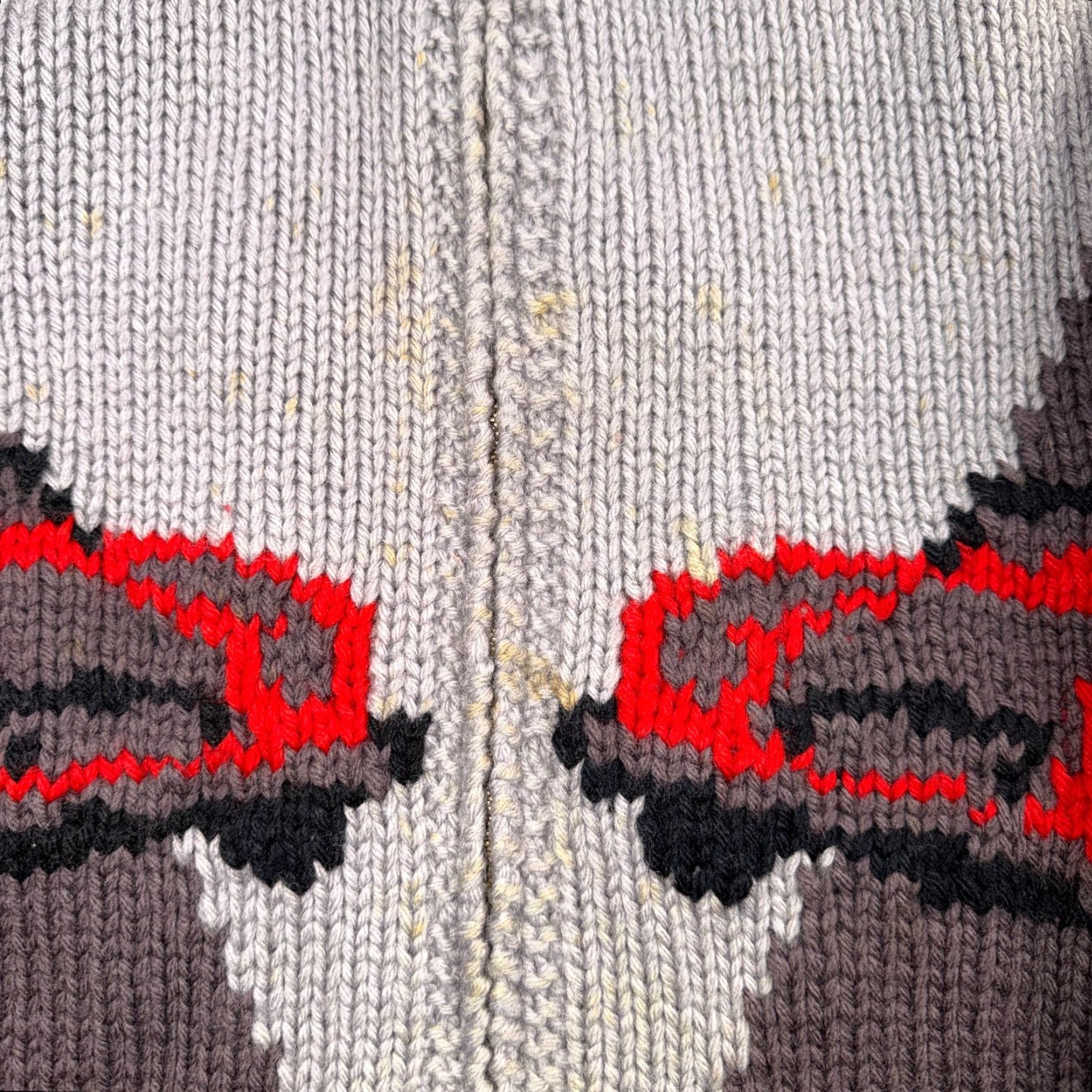 Vintage VTG Vintage Brand 1950s Hand Knit Wool Cowichan Cardigan Sweater Jacket Race Cars Medium RARE Size US M / EU 48-50 / 2 - 7 Thumbnail