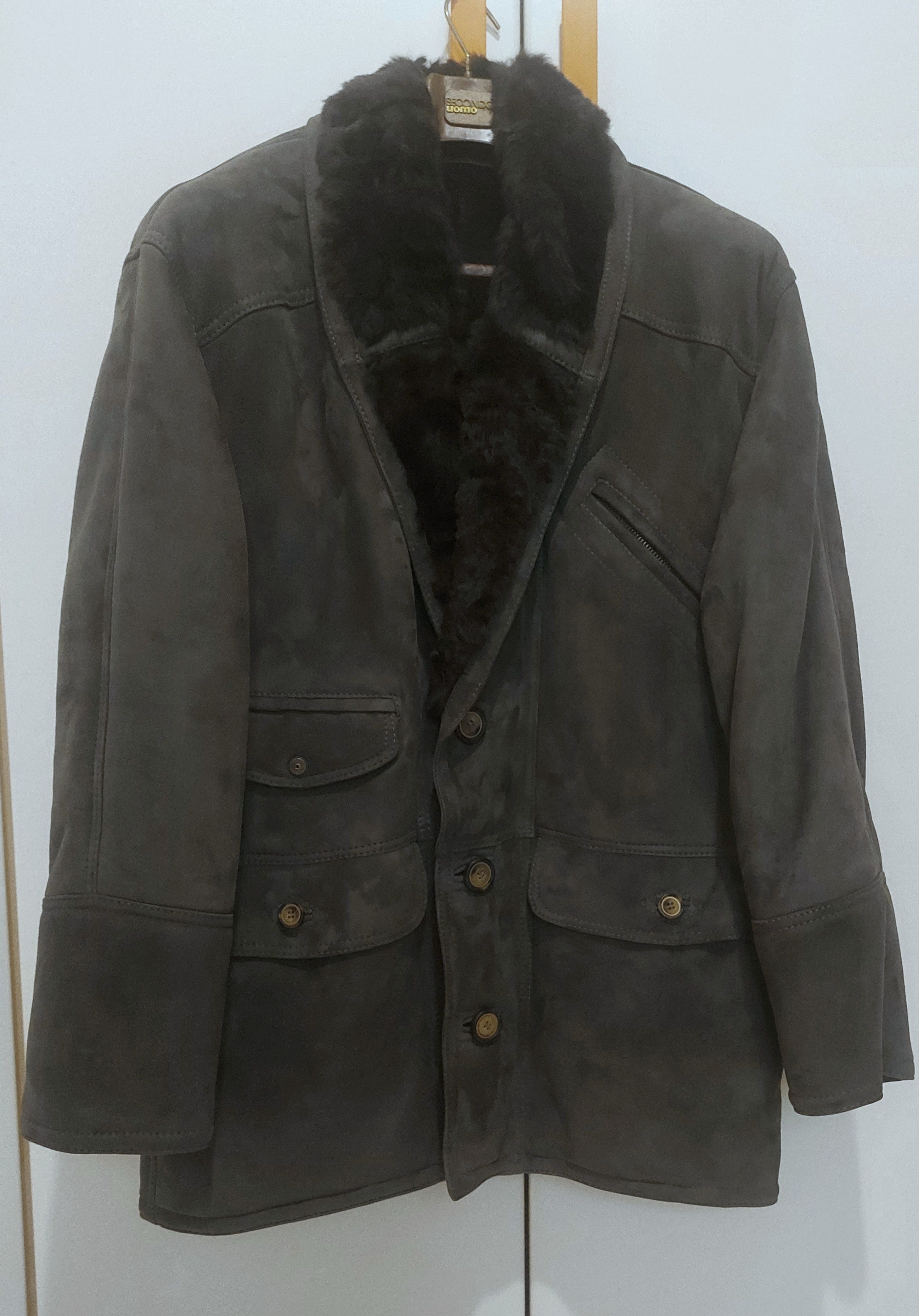 Other Italian Shearling Coat- Genuine Sheepskin - Size 48 EU Size US M / EU 48-50 / 2 - 1 Thumbnail