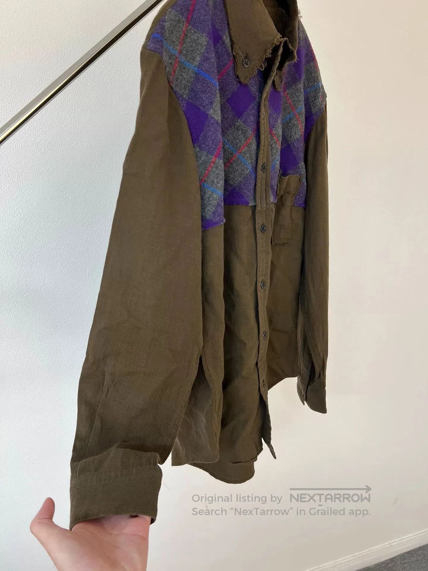 Yohji Yamamoto Yohji Yamamoto Wool Blend Shirt with Fringe. Size US L / EU 52-54 / 3 - 4 Thumbnail