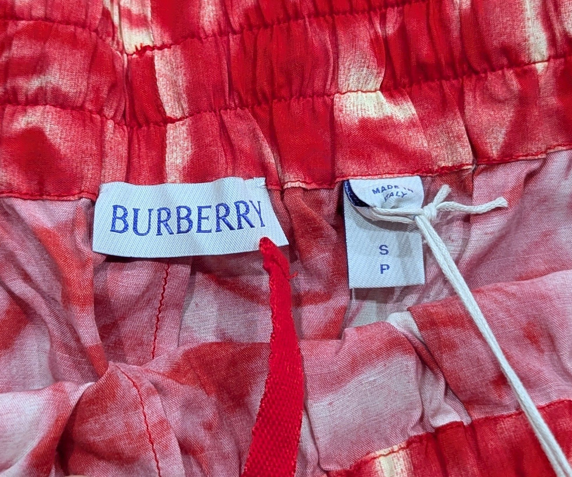 Burberry Burberry Rose Floral Viscose Shorts Red Small Size US 30 / EU 46 - 4 Thumbnail