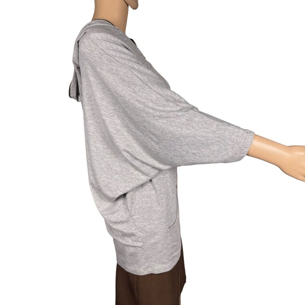 Vintage Havana Vintage Havana 3/4 Sleeve Hoodie Grey Top Size L Size L / US 10 / IT 46 - 3 Thumbnail