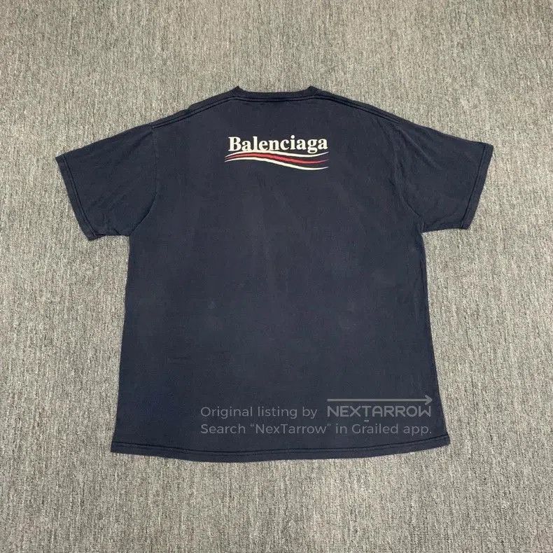Balenciaga Balenciaga Navy Coke Short Sleeve Tee. Size US XL / EU 56 / 4 - 2 Thumbnail