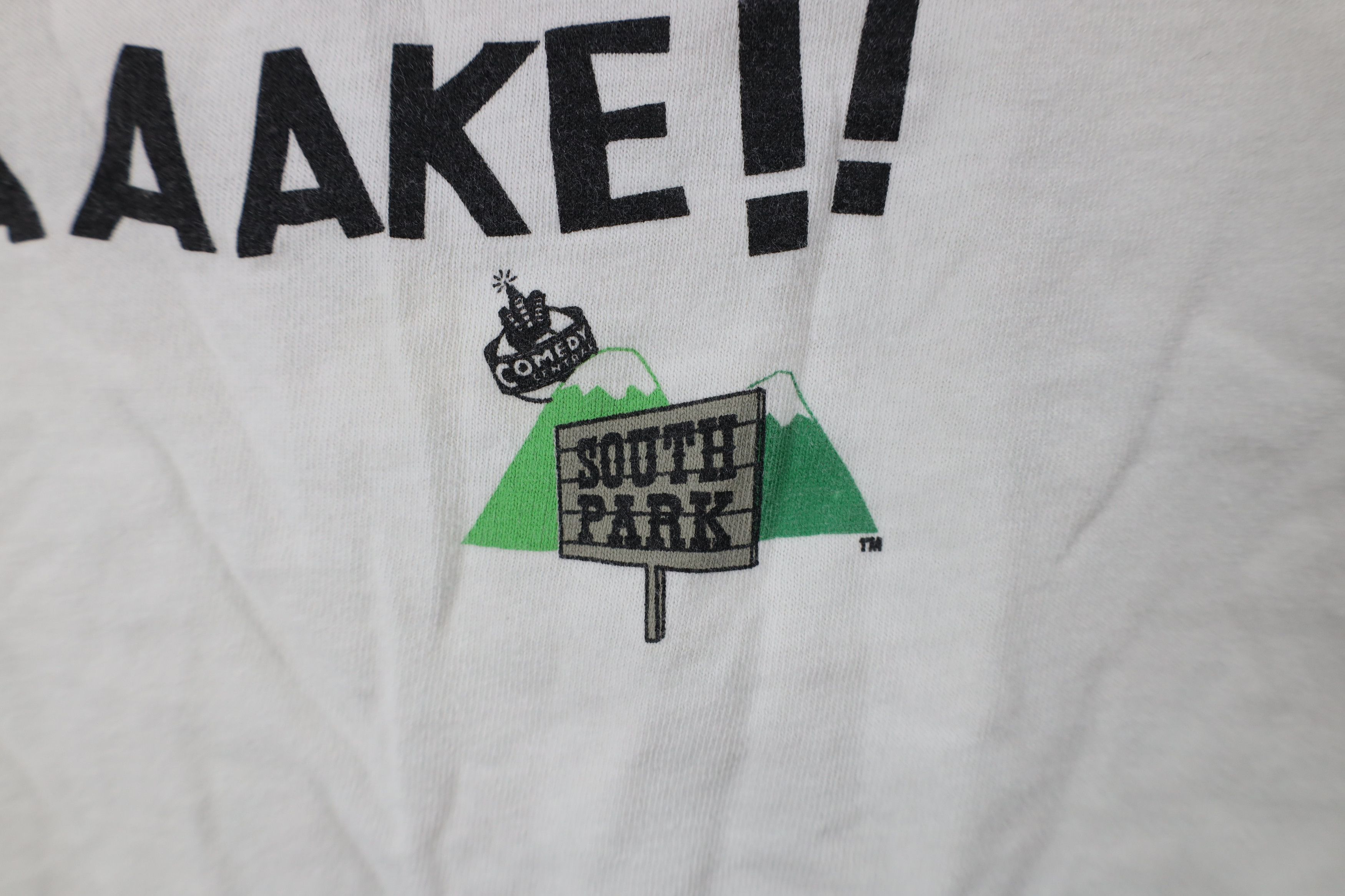 Vintage Vintage 90s Comedy Central Cartman Beefcake T-Shirt White Size US L / EU 52-54 / 3 - 6 Thumbnail