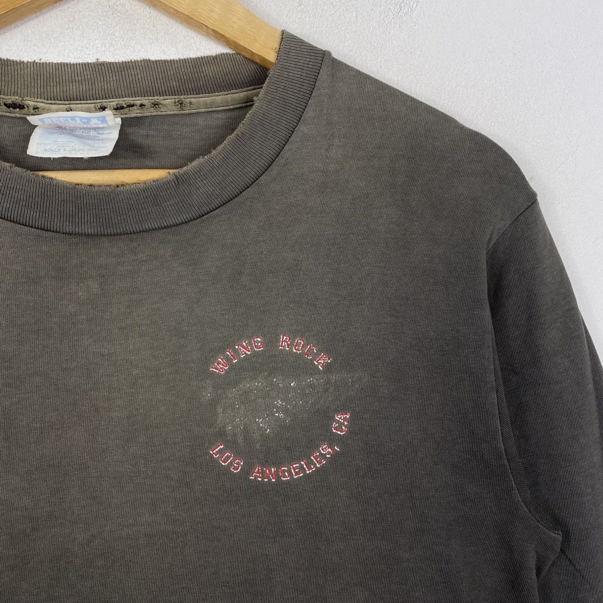 Vintage Vintage 90s Wing Rock Japanese Americana LS Tee S Faded Size US S / EU 44-46 / 1 - 4 Thumbnail