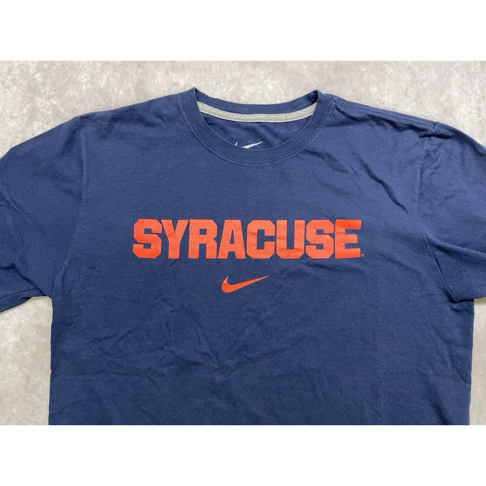 Nike Nike Syracuse Center Swoosh T-Shirt Men's L Navy Orange Vint Size US XL / EU 56 / 4 - 2 Thumbnail