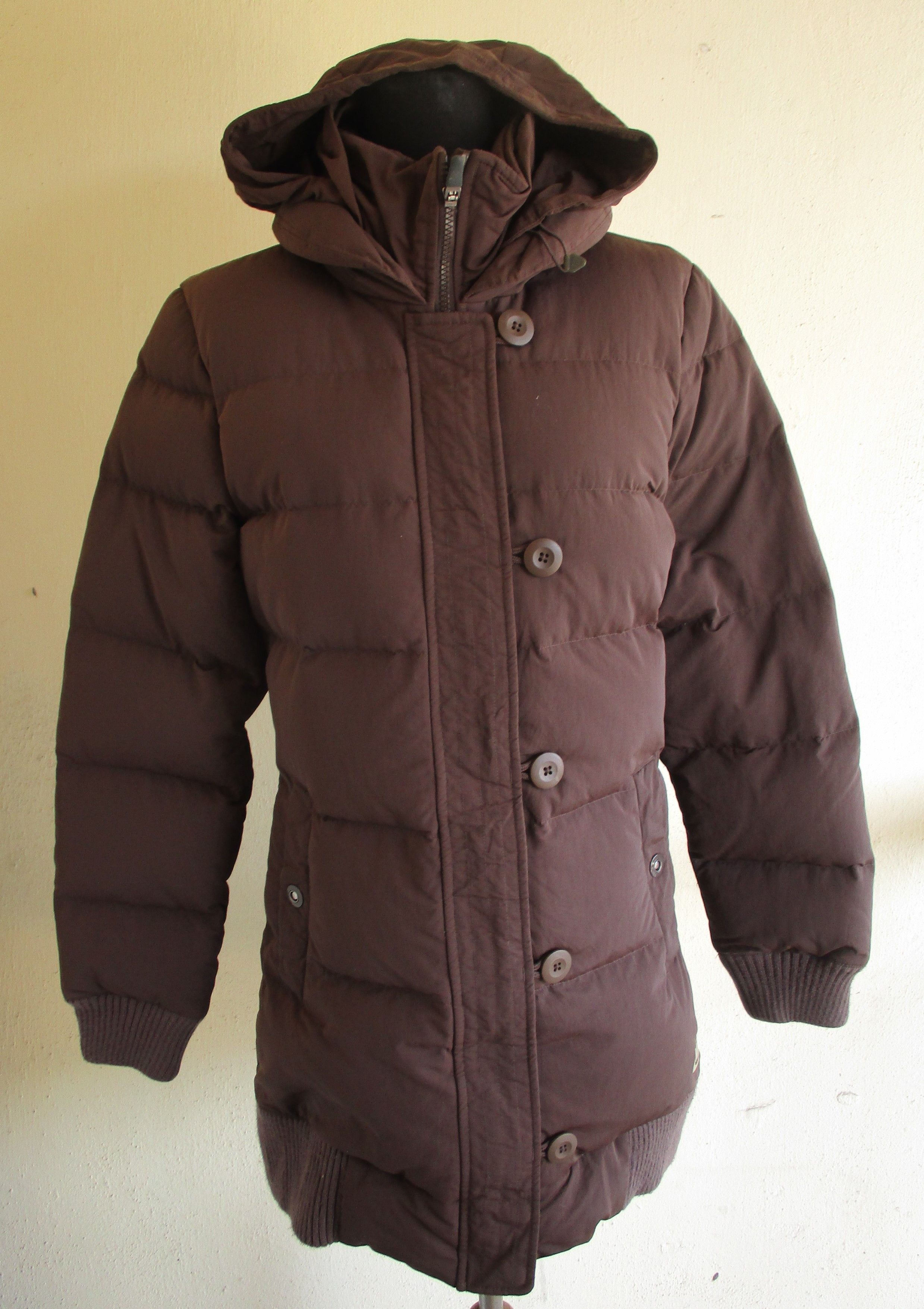 Nike Nylon 550 Hoodie Down Parka Puffer Size L / US 10 / IT 46 - 1 Thumbnail