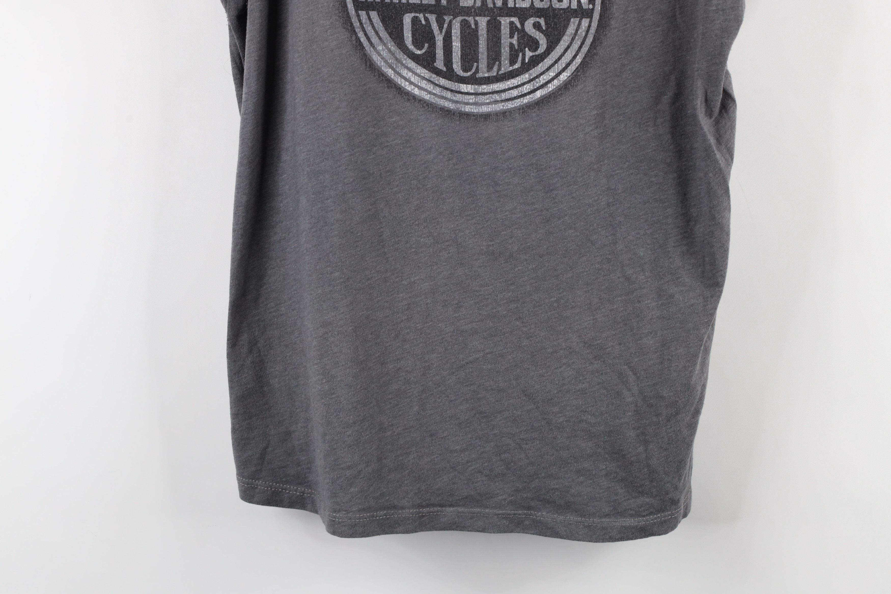 Harley Davidson × Vintage Vintage Y2K Harley Davidson Big Logo V-Neck T-Shirt Size XL / US 12-14 / IT 48-50 - 3 Thumbnail