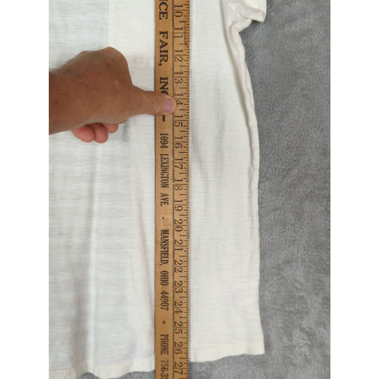 Toad&Co Toad&Co Womens L Organic Cotton Tee Shirt Short Sleeve Creamy White Pocket Striped Back Casual Comfortable Vintage: No Size L / US 10 / IT 46 - 5 Thumbnail