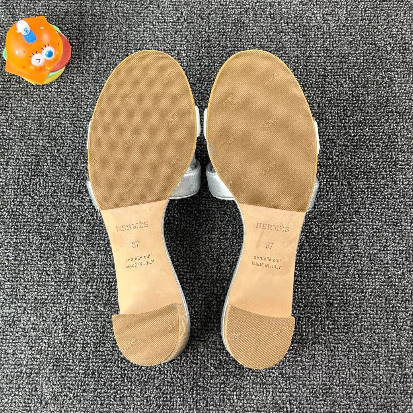 Hermes Hermes Silver H Logo Slide 37 Lightly Worn HB6672 Size US 6.5 / IT 36.5 - 6 Thumbnail