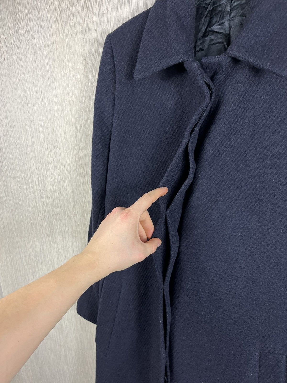 Designer × Filippa K Filippa K AW16 Iza wool belt coat navy designer Size M / US 6-8 / IT 42-44 - 18 Thumbnail