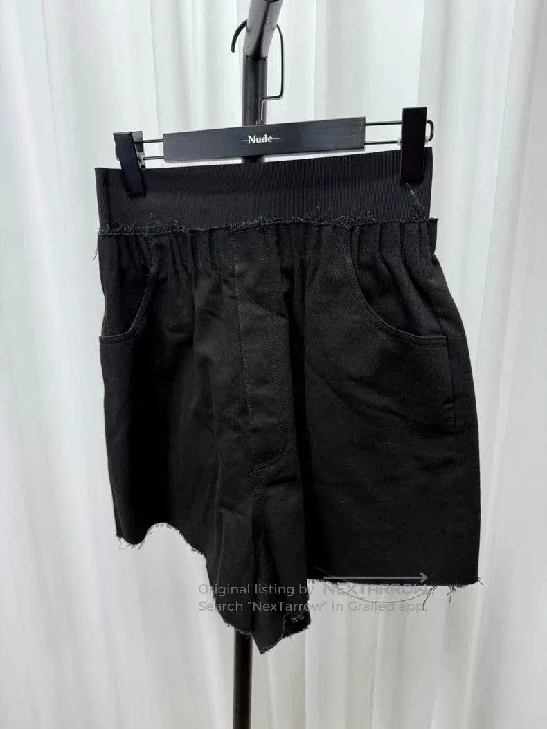 Raf Simons Raf Simons Black Denim Boxing Shorts. Size US 30 / EU 46 - 2 Thumbnail