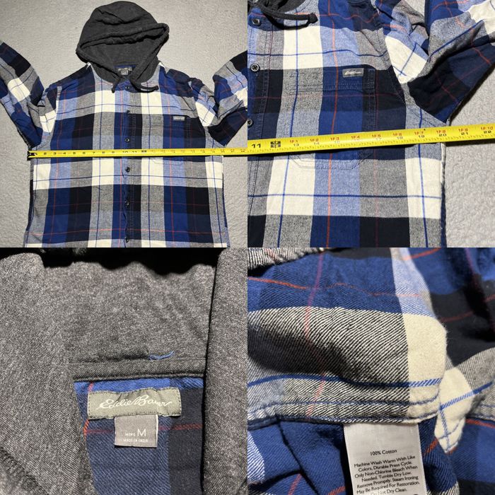 Eddie bauer flannel discount hoodie