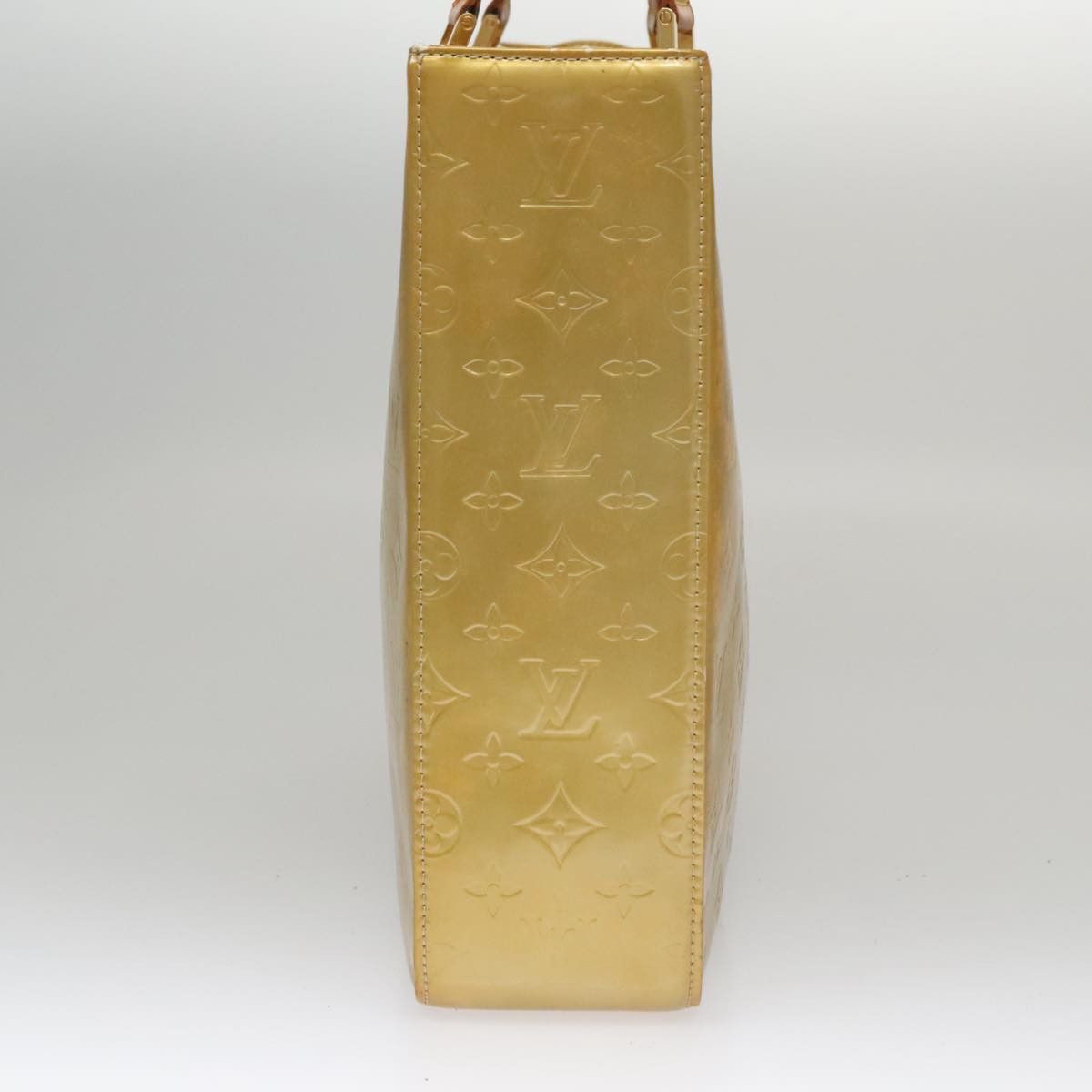 Louis Vuitton LOUIS VUITTON Monogram Vernis Columbus Tote Bag Gris M91028 Size ONE SIZE - 4 Thumbnail