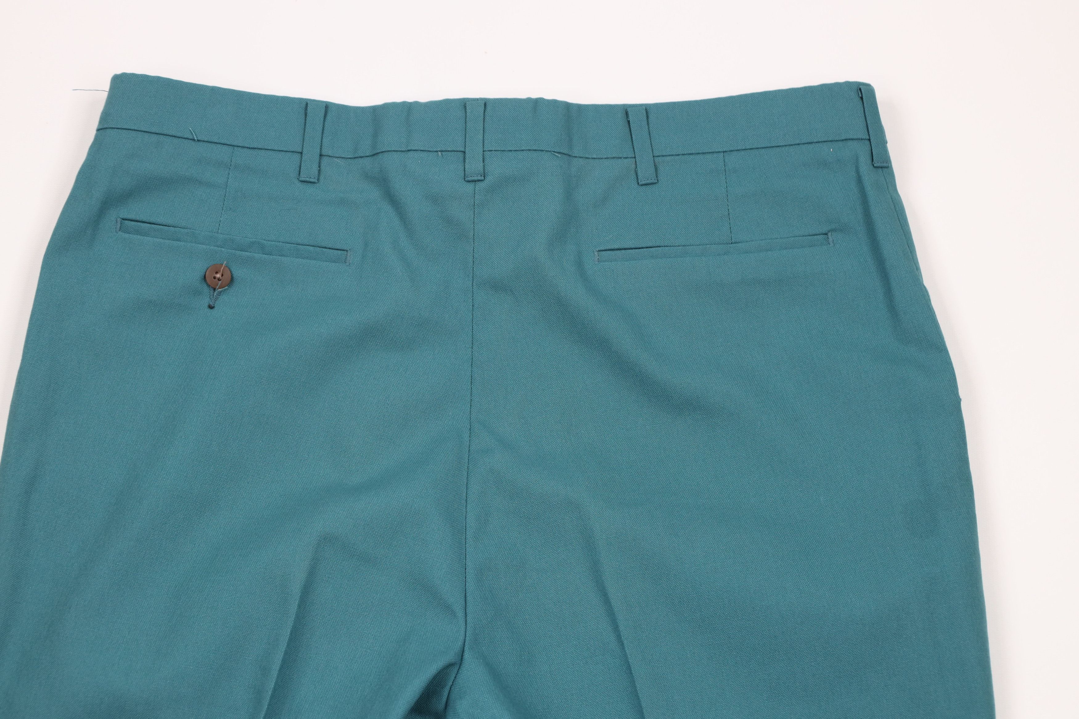 Vintage Vintage 70s Streetwear Wide Leg Bell Bottoms Pants Teal USA Size US 36 / EU 52 - 9 Thumbnail