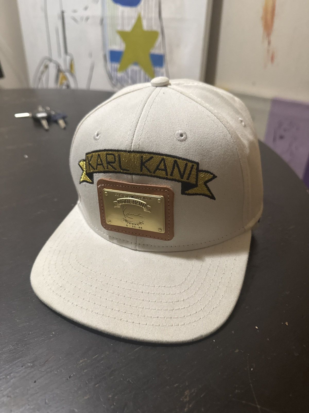 Karl Kani Vintage 90s White Karl Kani SnapBack Hat Size 36 - 6 Thumbnail