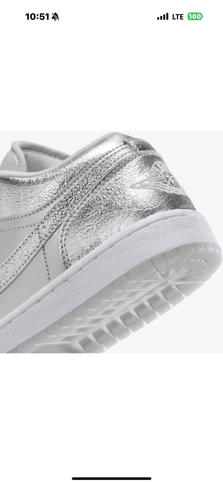 Nike Nike Air Jordan 1 Low SE Metallic Silver FN5030-001 Size US 12 / EU 45 - 9 Thumbnail