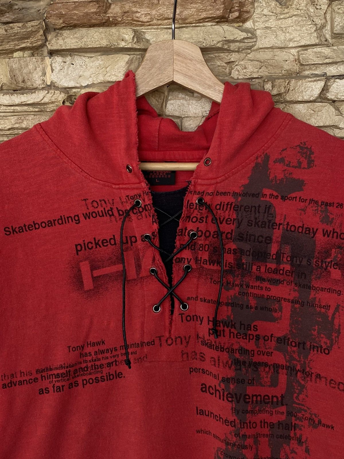Tony Hawk Rare 90s Vintage Tony Hawk Skateboarding Long Sleeve Hoodie Size US L / EU 52-54 / 3 - 9 Thumbnail