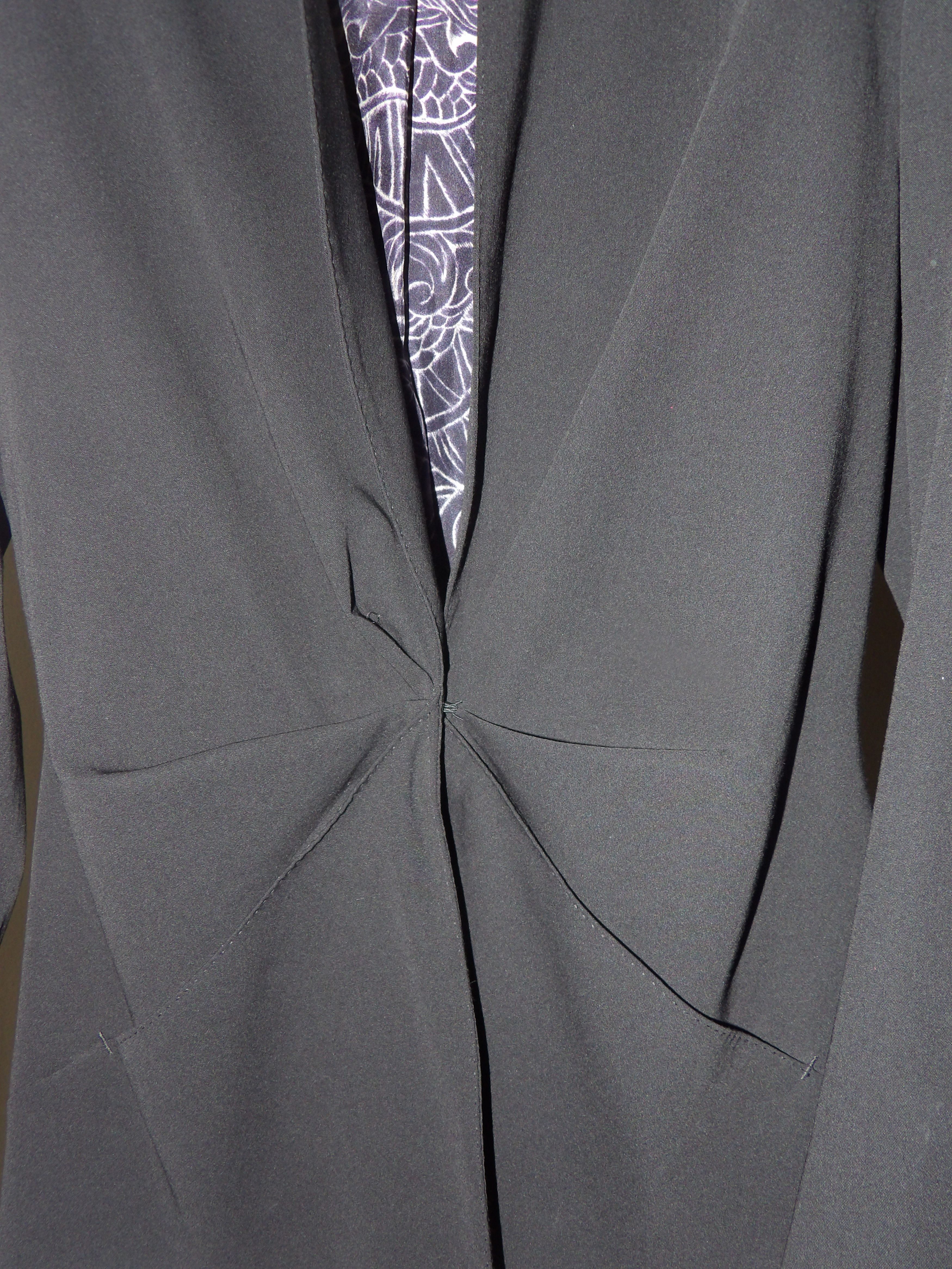 Jean Paul Gaultier F/W 1999 Jean Paul Gaultier Femme Ruched Blazer Size S / US 4 / IT 40 - 4 Thumbnail
