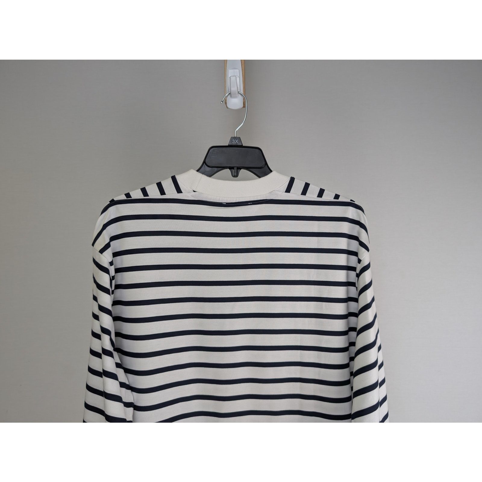 Loro Piana o1rshd1 Men's T-Shirt ML Riomaggiore in Black/White Size US XXL / EU 58 / 5 - 11 Thumbnail
