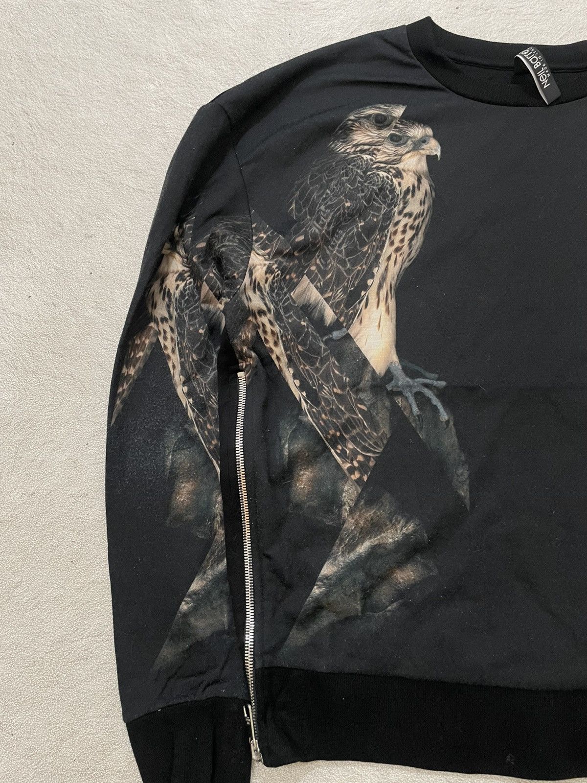 Neil Barrett 2000s Neil Barret Falcon Print Zipper Givenchy Hysteric If6 Size US L / EU 52-54 / 3 - 2 Thumbnail