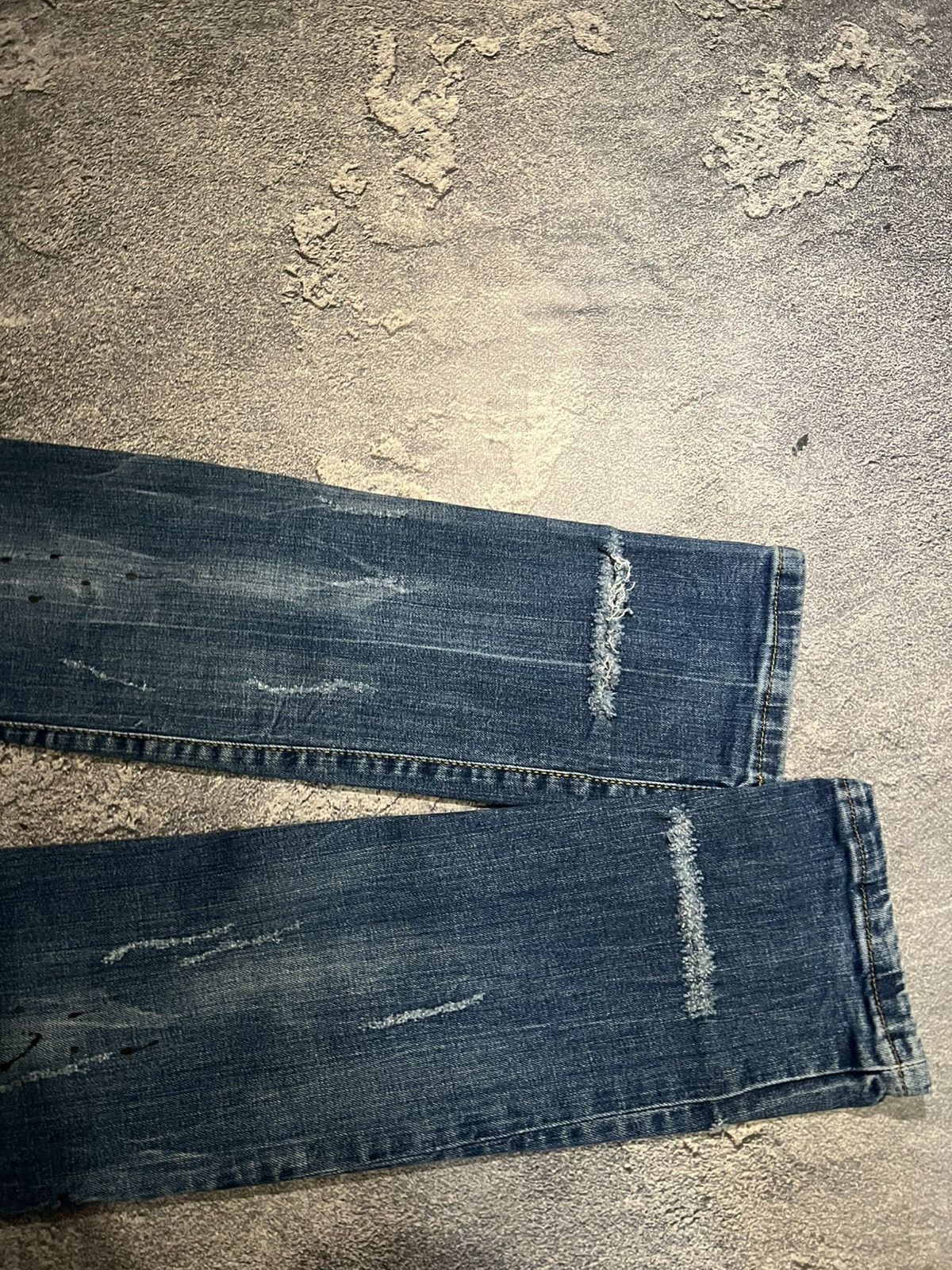 Japanese Brand Vintage Japanese Conceptual Skinny Relaxed Faded Jean Size US 32 / EU 48 - 6 Thumbnail