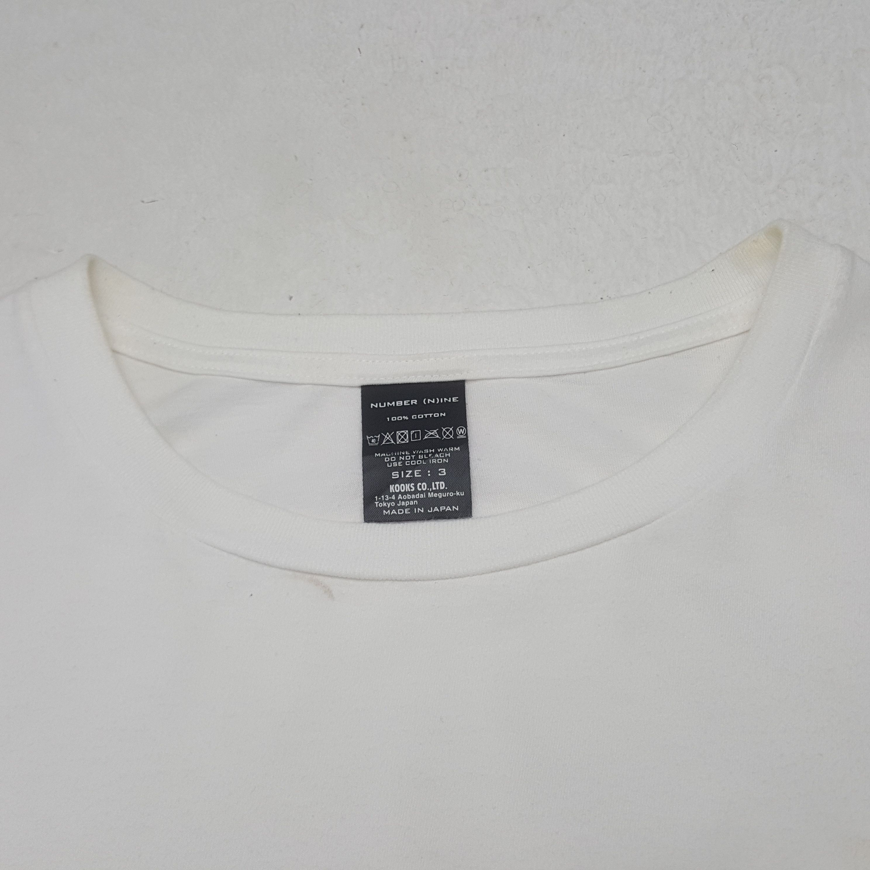 Number (N)ine Vintage Number Nine Spell Out Tshirt Size US M / EU 48-50 / 2 - 4 Thumbnail